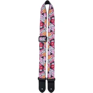 Perris Pink Floral/ Pineapple Ukulele Strap