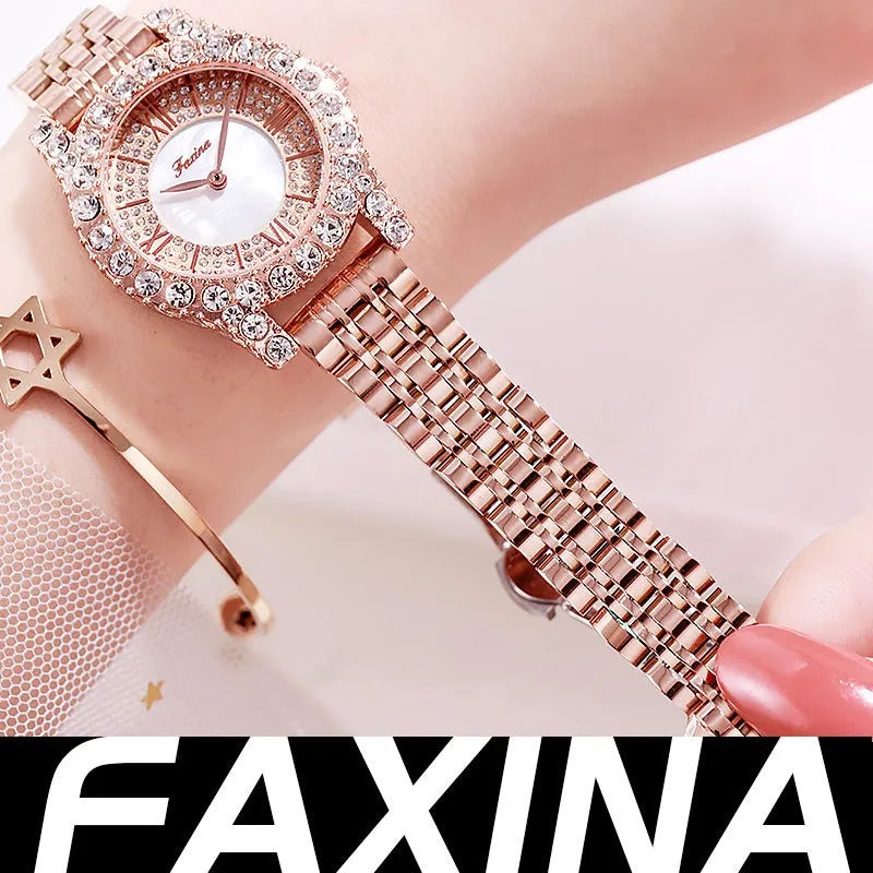 Personality Zircon With Scale Women's Watch