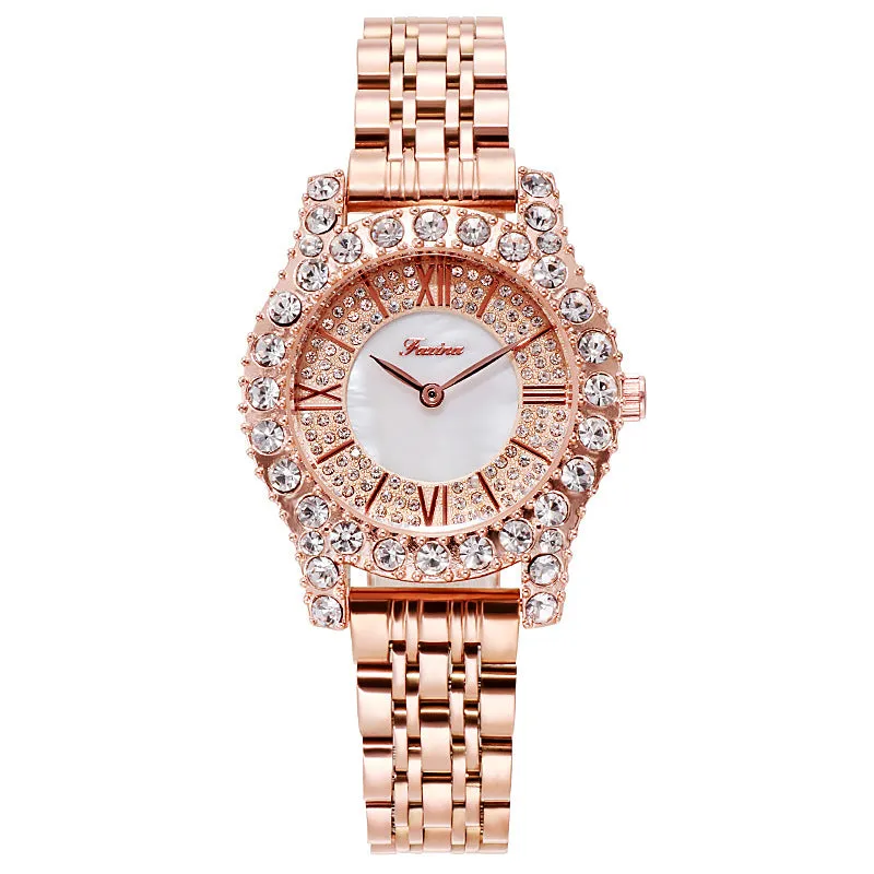 Personality Zircon With Scale Women's Watch