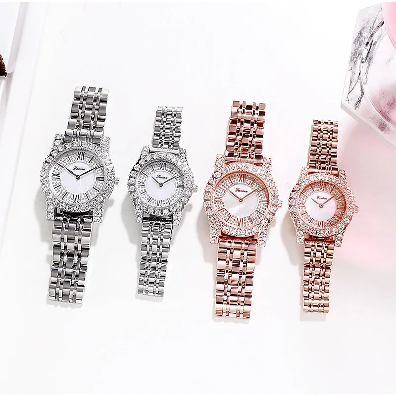 Personality Zircon With Scale Women's Watch