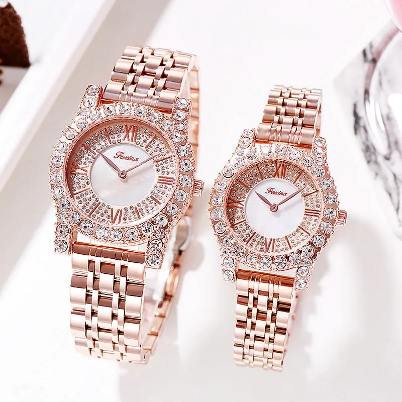 Personality Zircon With Scale Women's Watch