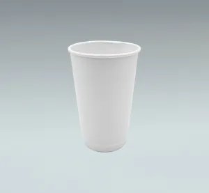 Plain Double Wall Thermal Hot Cups - 8, 12, 16 or 20 oz - 500 per case