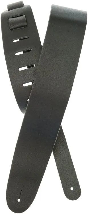 Planet Waves 25BL00 2.5" Basic Classic Leather Guitar Strap - Design Black