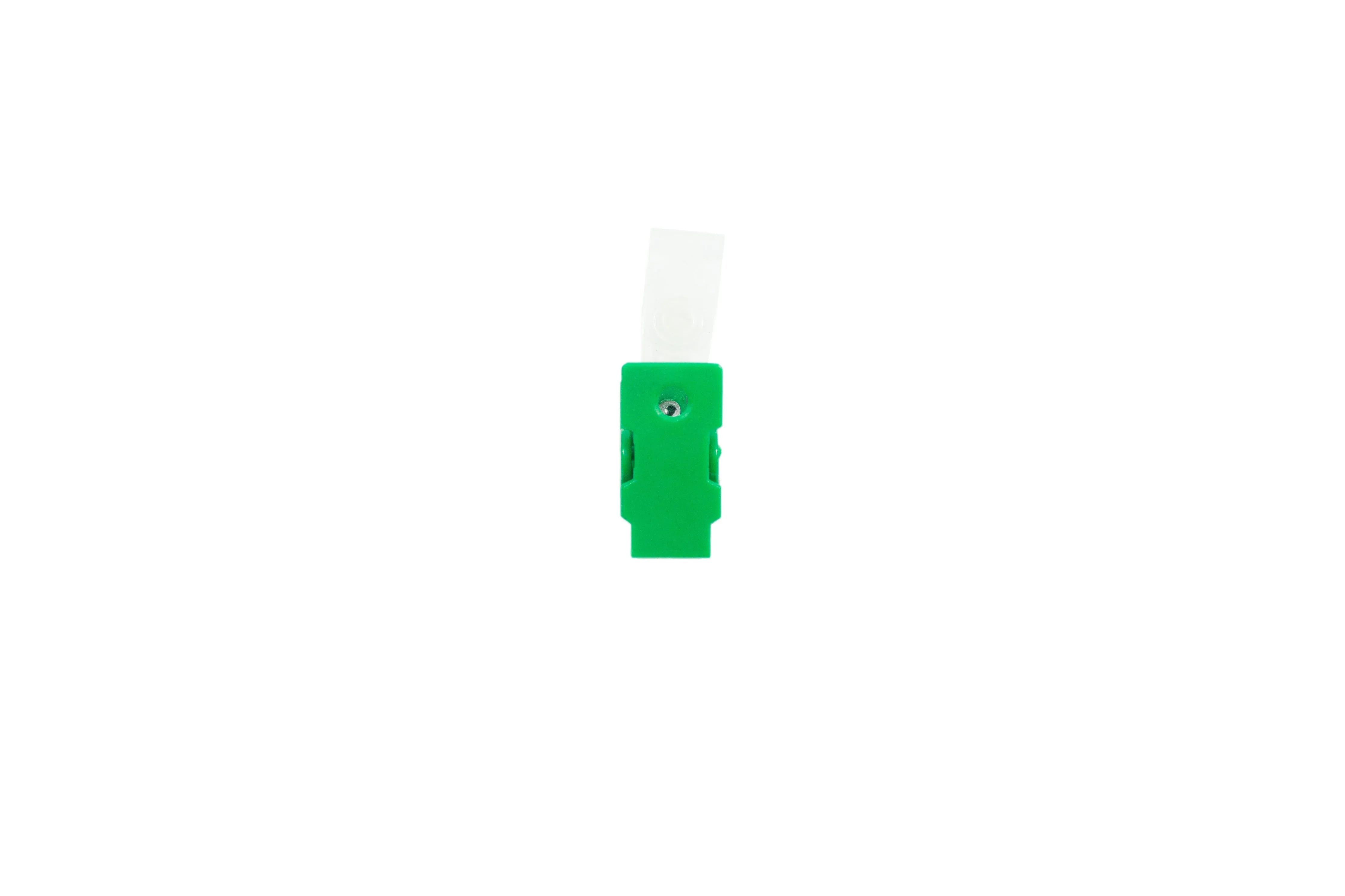 Plastic ID Clip with Transparent PVC Straps | 100pcs