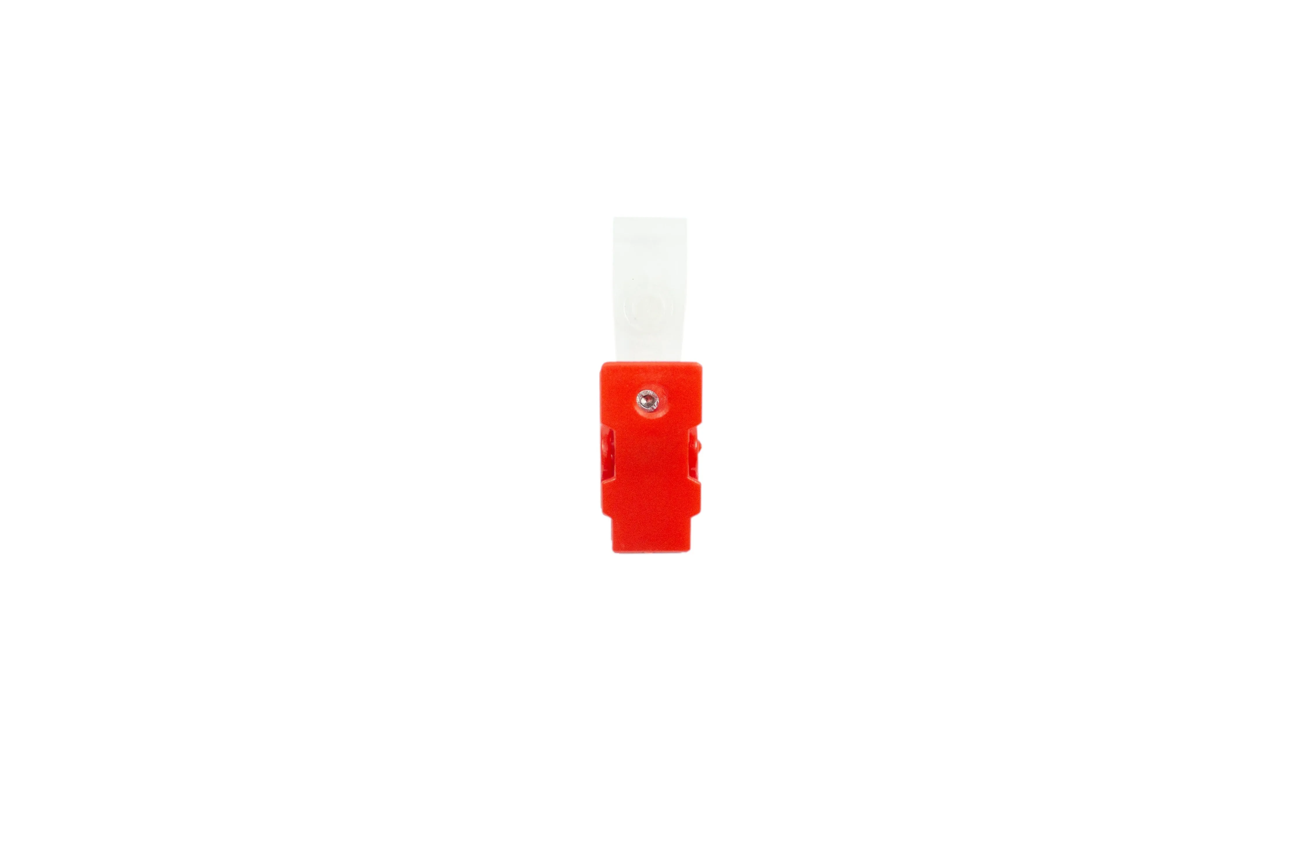 Plastic ID Clip with Transparent PVC Straps | 100pcs