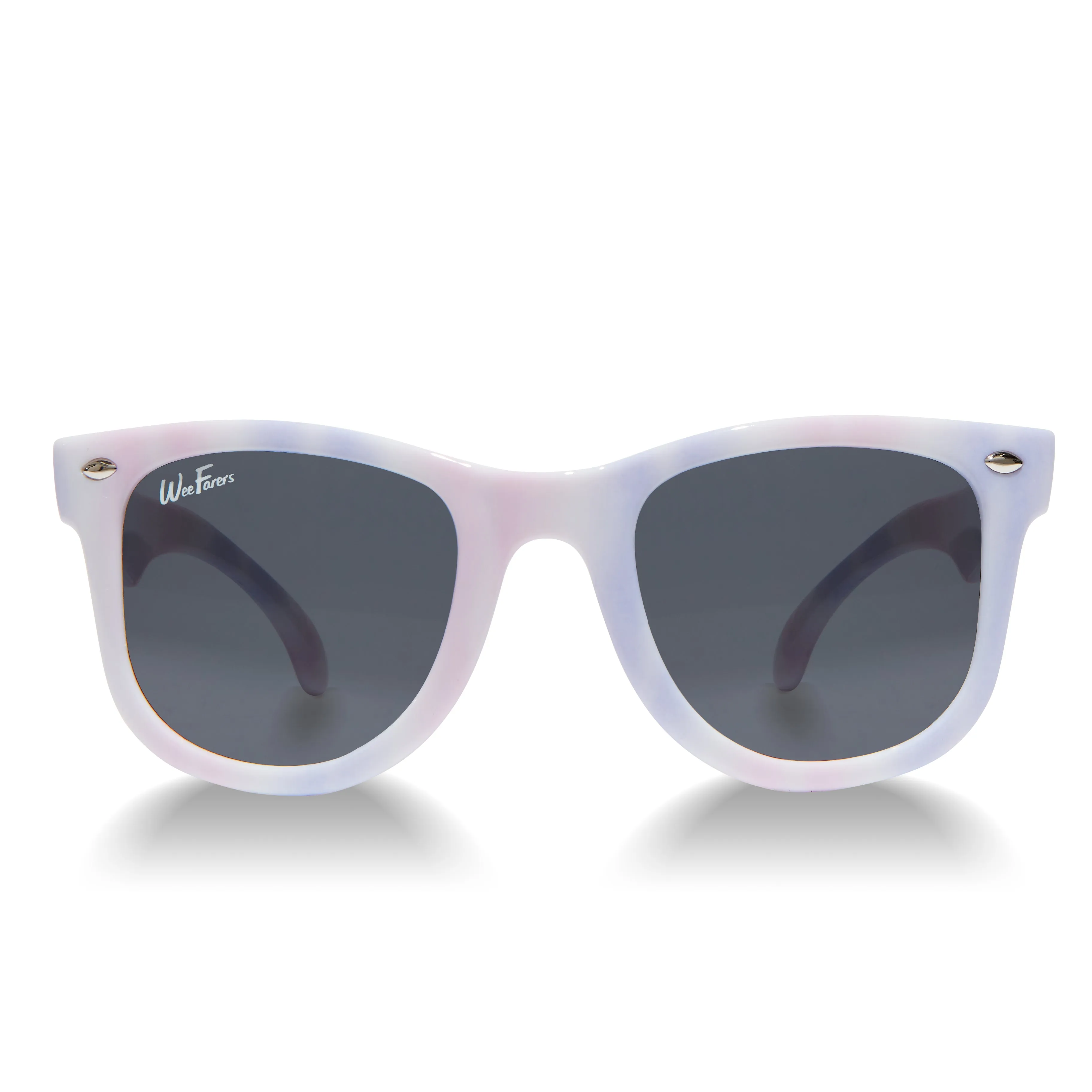 Polarized WeeFarers Sunglasses - Tie Dye Pink-Purple