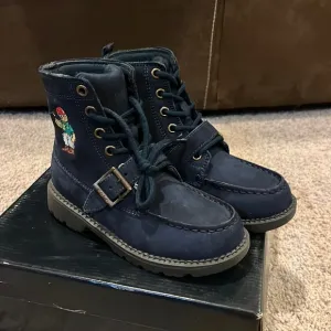 Polo Ralph Lauren Mallet Bear Ranger Hi blue boots boys girls Toddlers Size 4