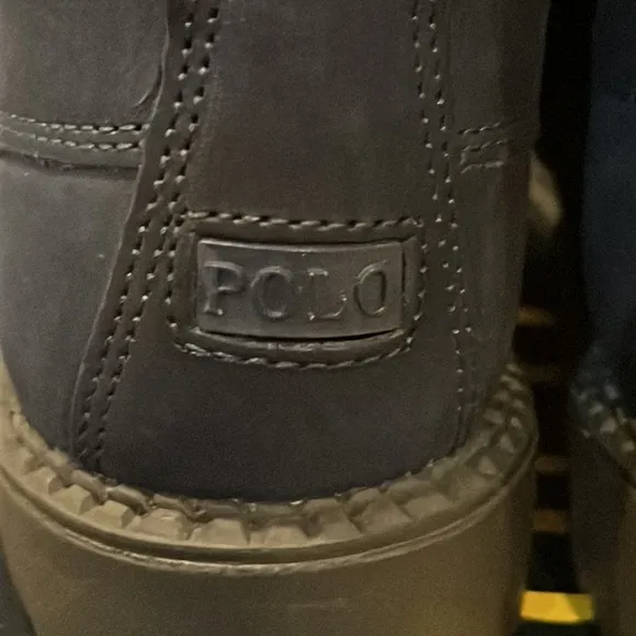 Polo Ralph Lauren Mallet Bear Ranger Hi blue boots boys girls Toddlers Size 4