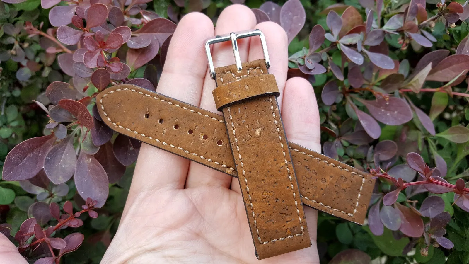 Portuguese cork fabric - Brown 20 mm