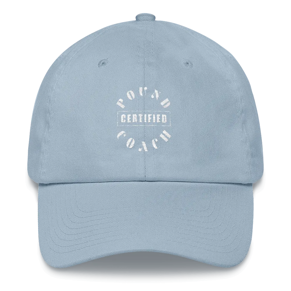 pound coach "certified" dad hat