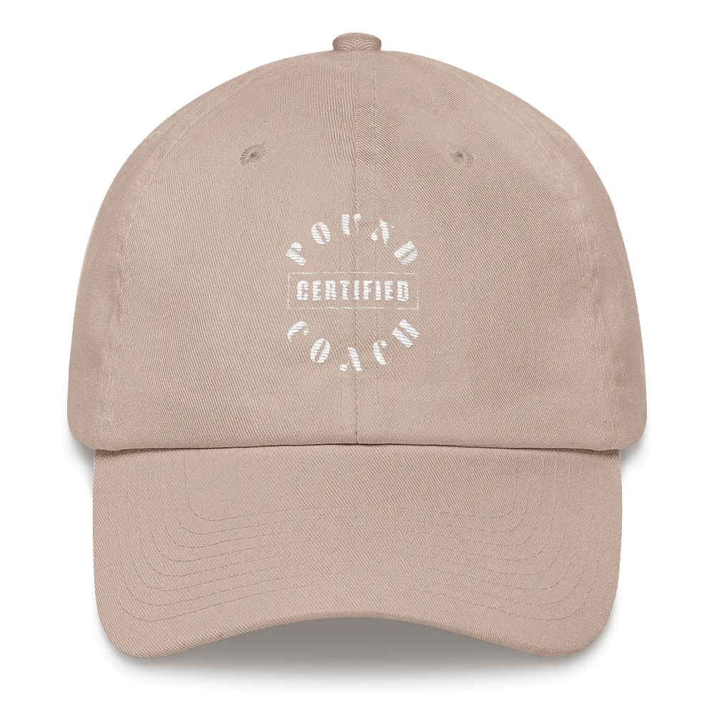pound coach "certified" dad hat