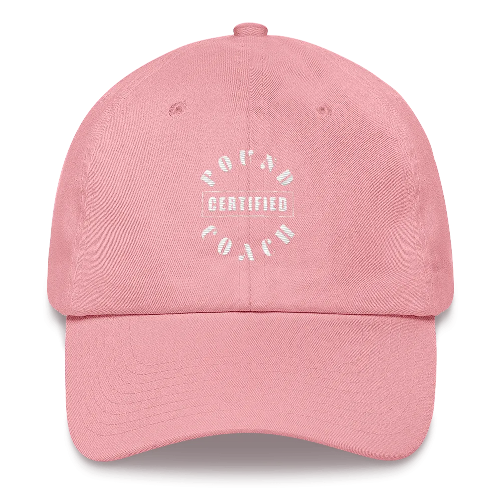 pound coach "certified" dad hat
