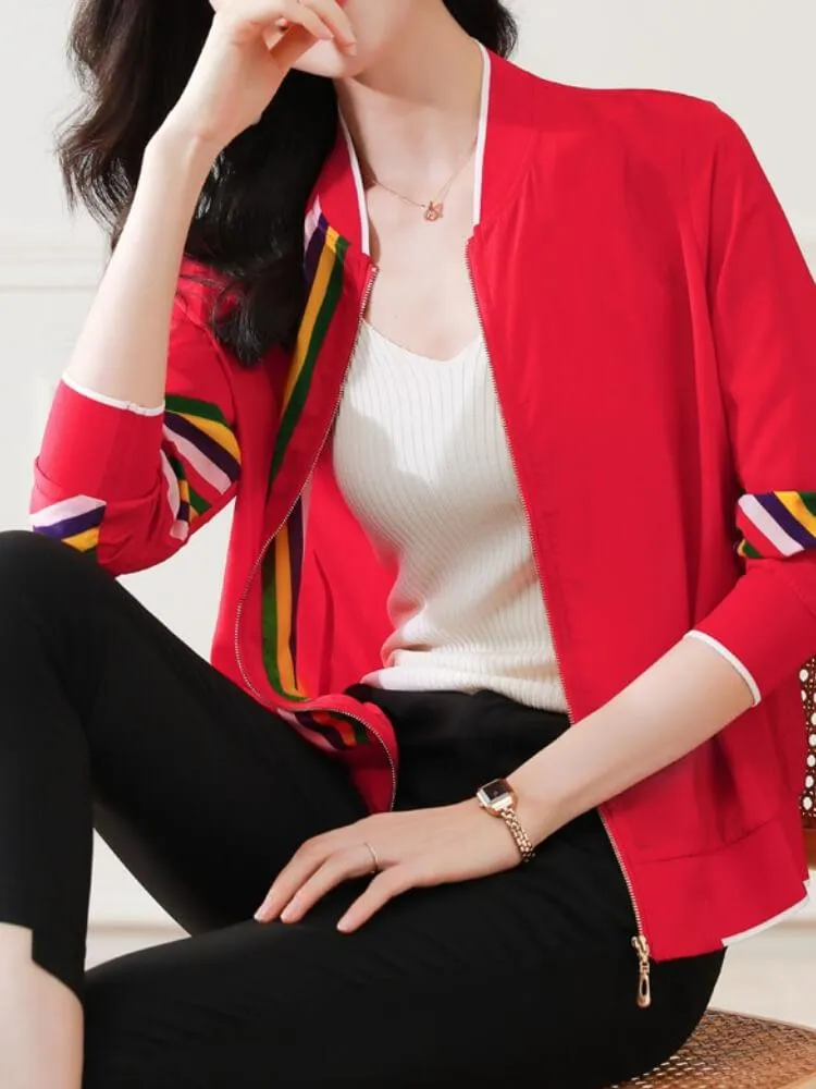 Printed Long Sleeve Jacket