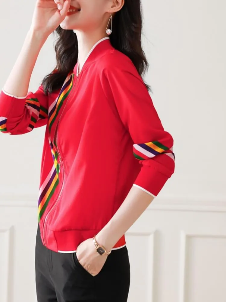 Printed Long Sleeve Jacket