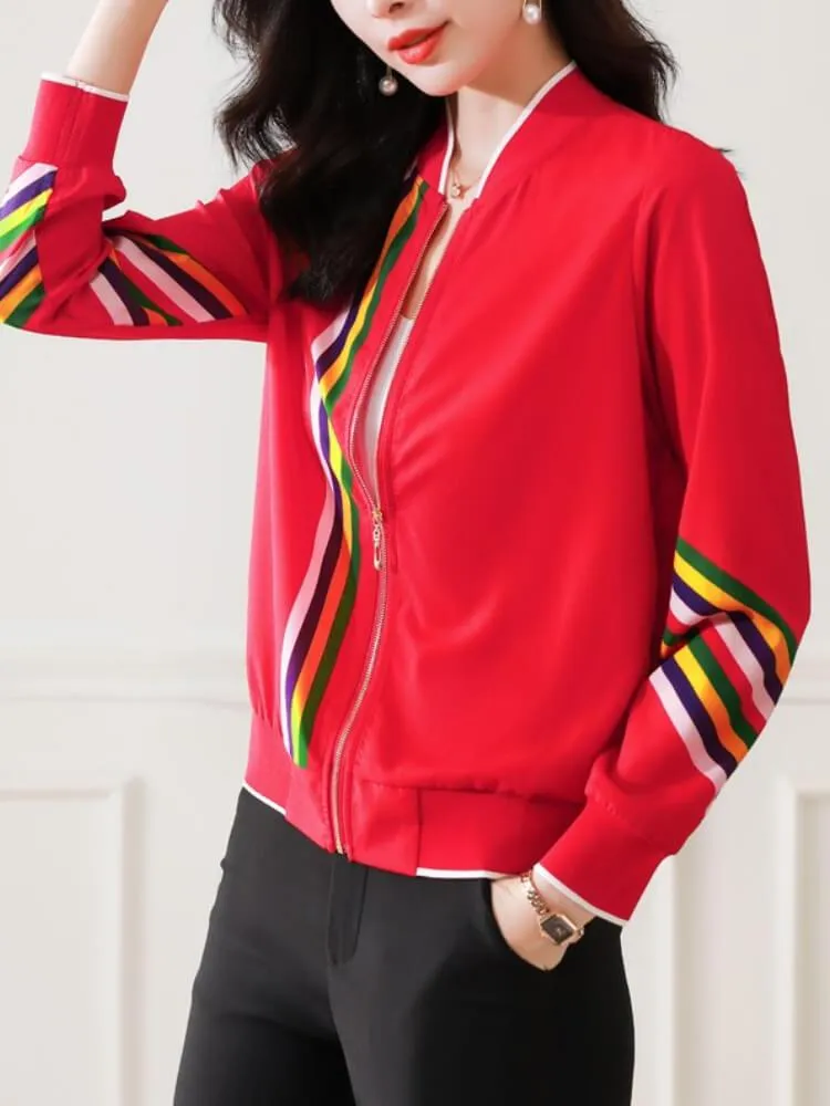 Printed Long Sleeve Jacket