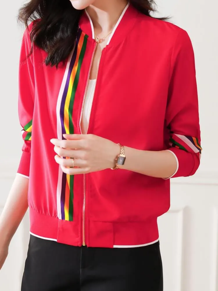 Printed Long Sleeve Jacket