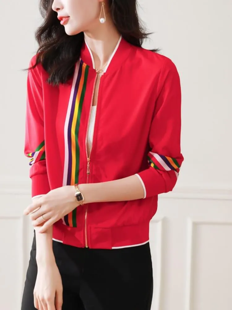 Printed Long Sleeve Jacket