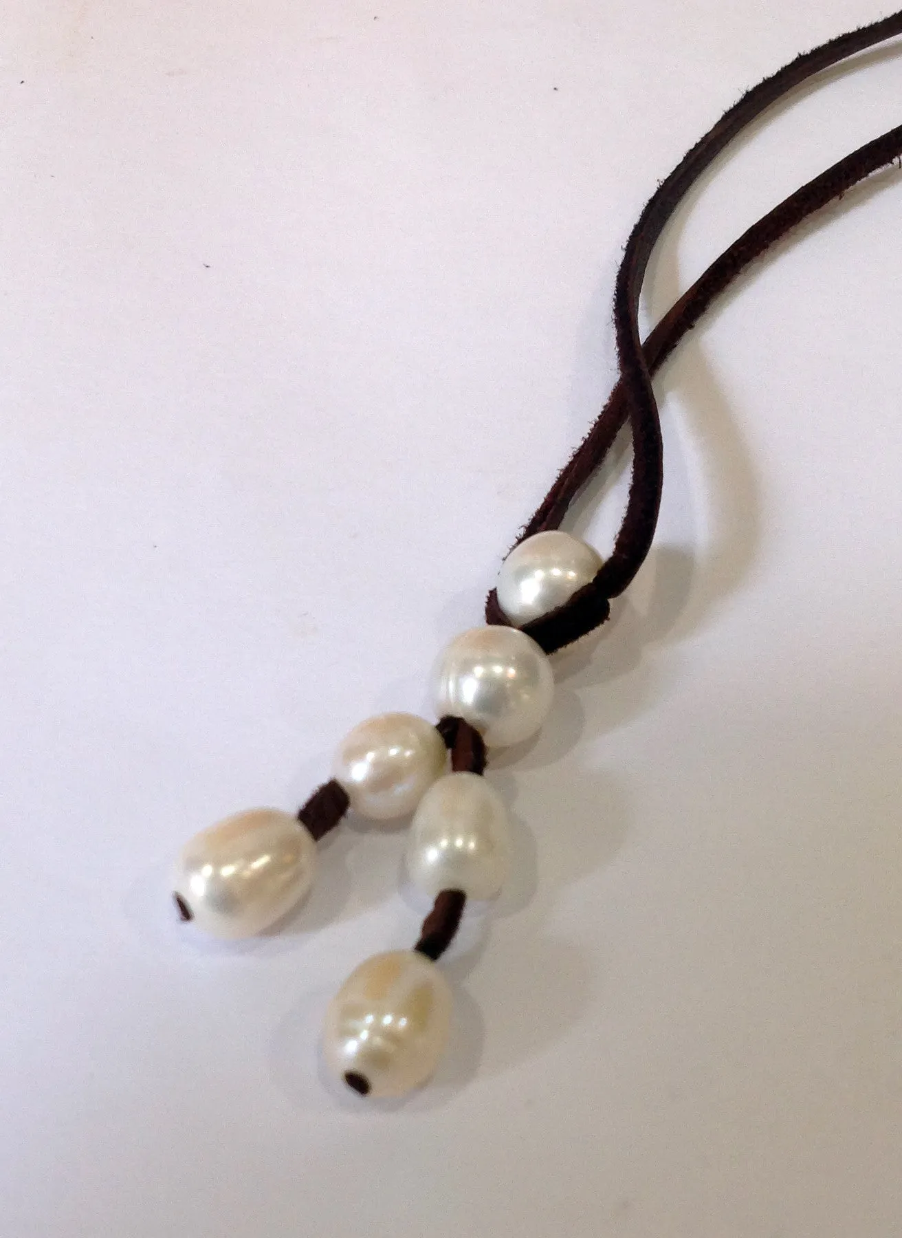 "Wishbone" Freshwater Pearl Necklace