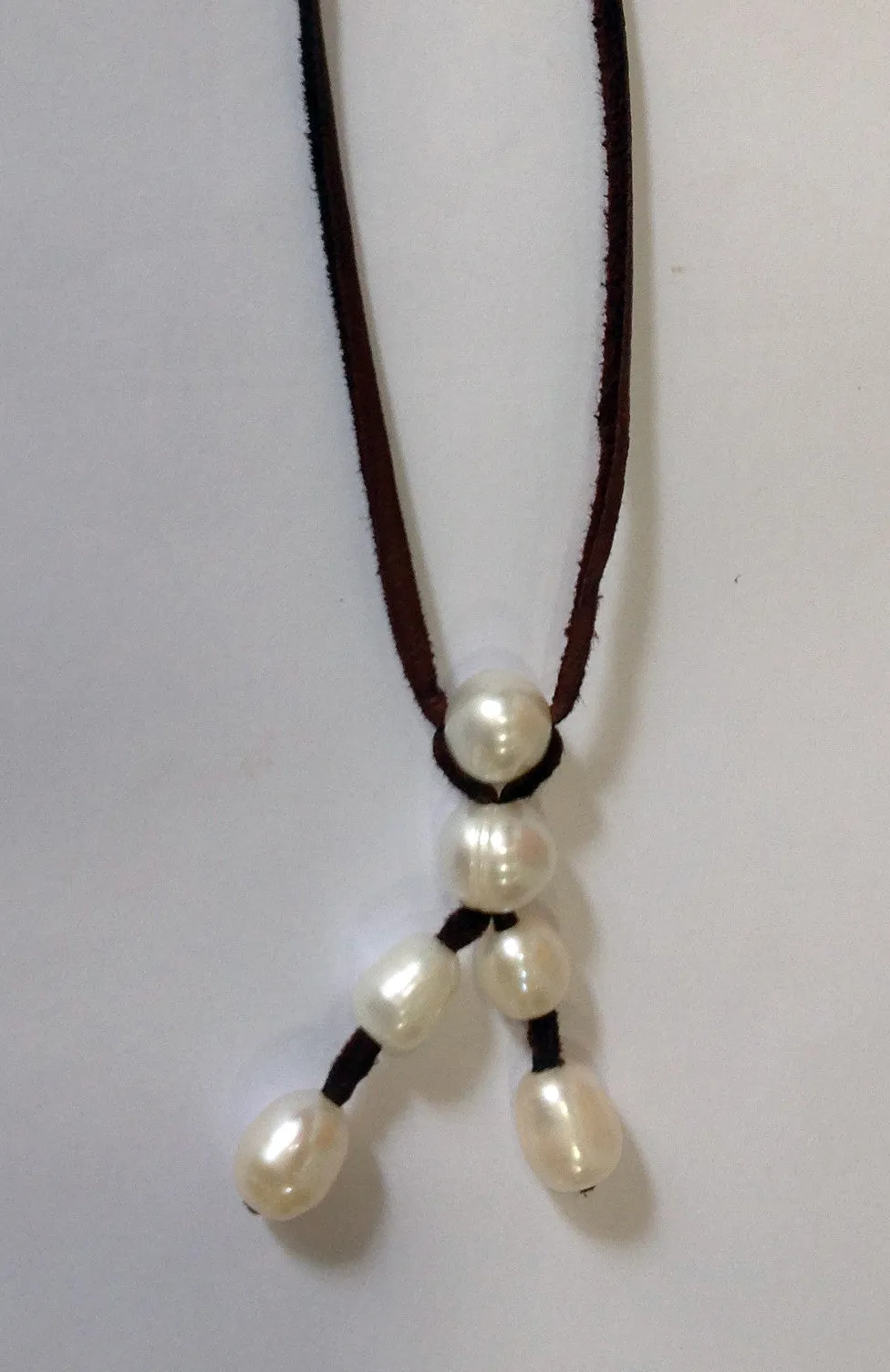 "Wishbone" Freshwater Pearl Necklace