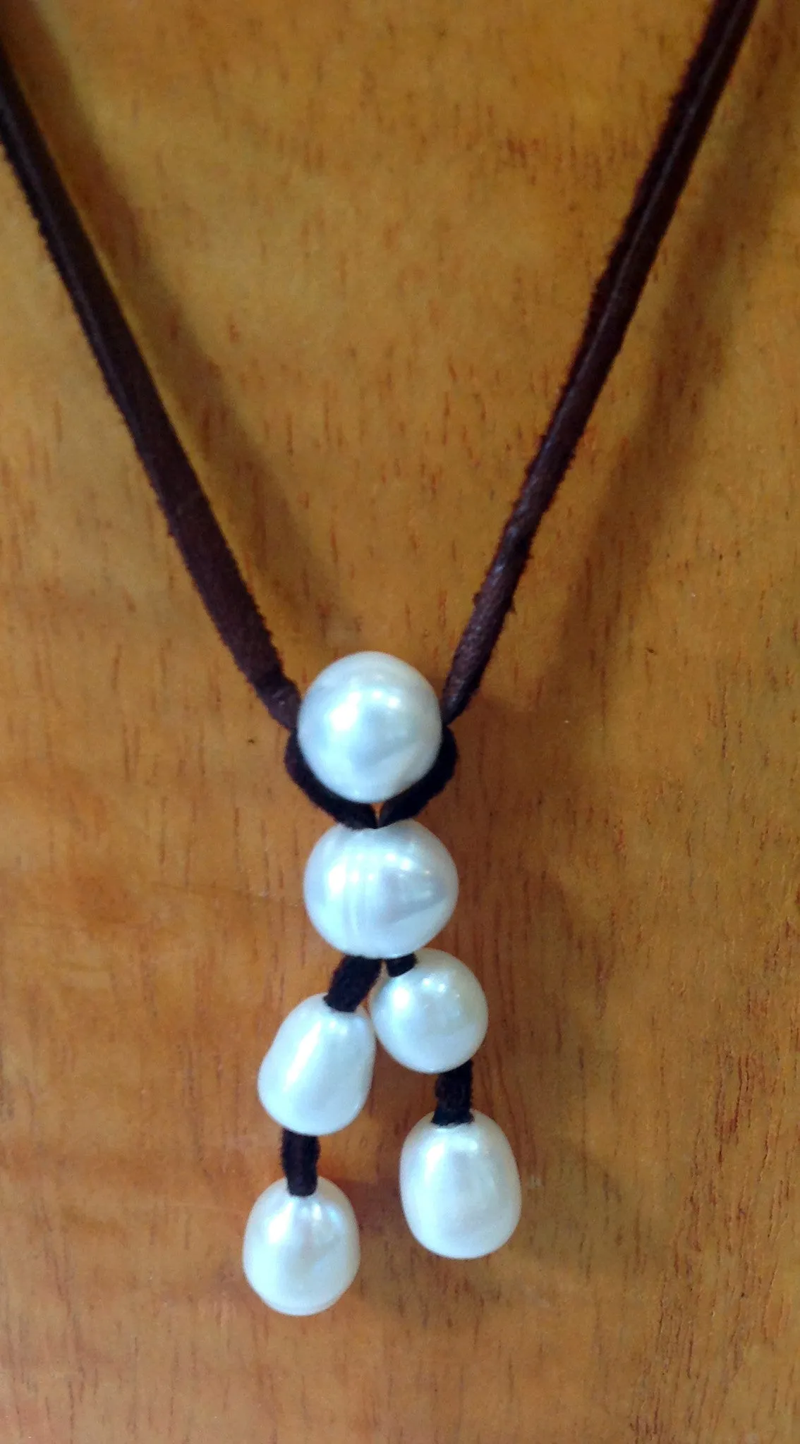 "Wishbone" Freshwater Pearl Necklace