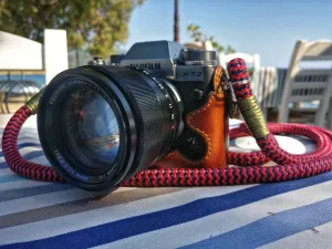 Red-Blue Camera Strap