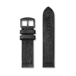 RS04 leather strap dark grey - 22mm