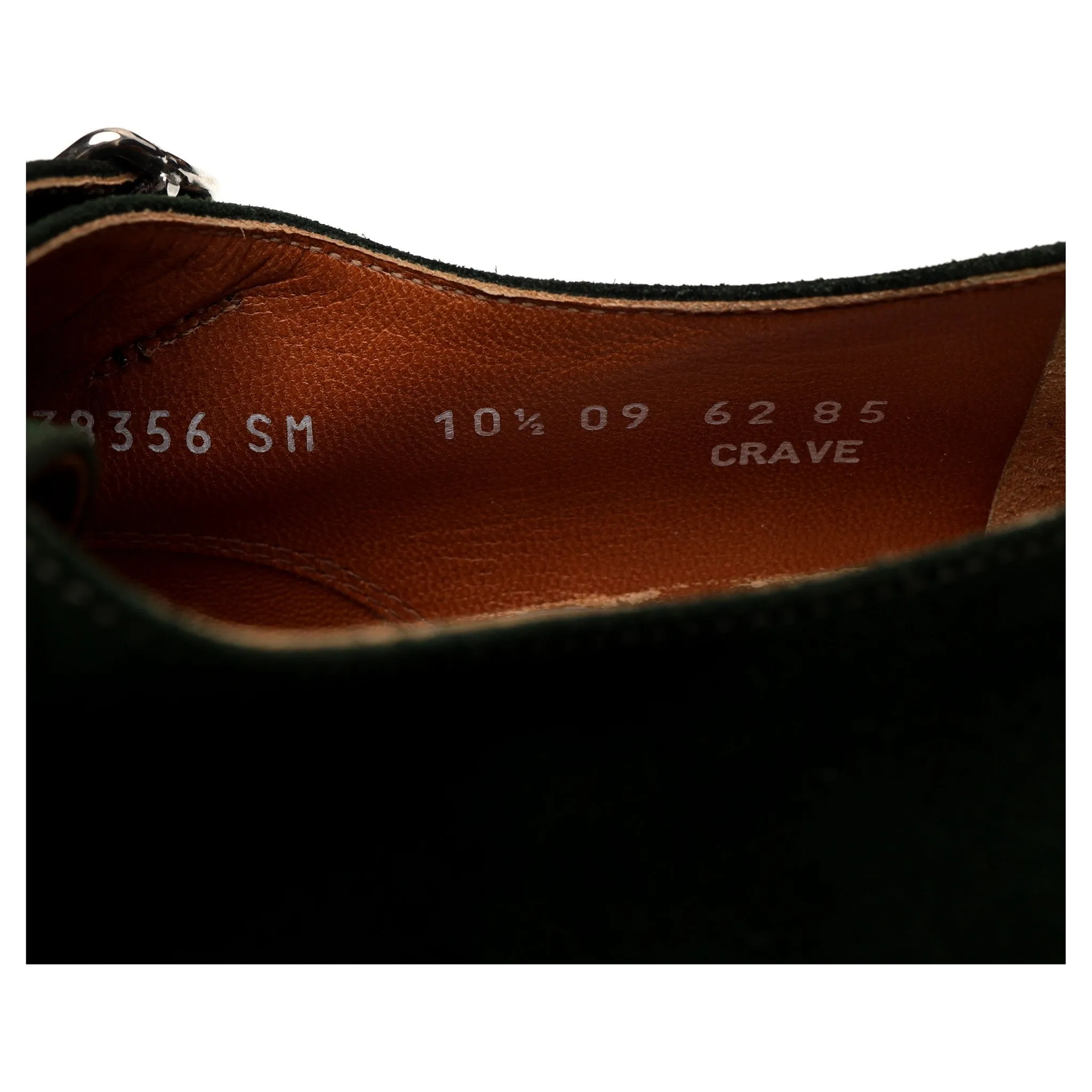 Russell & Bromley 'Crave' Green Suede Double Monk Strap UK 10.5