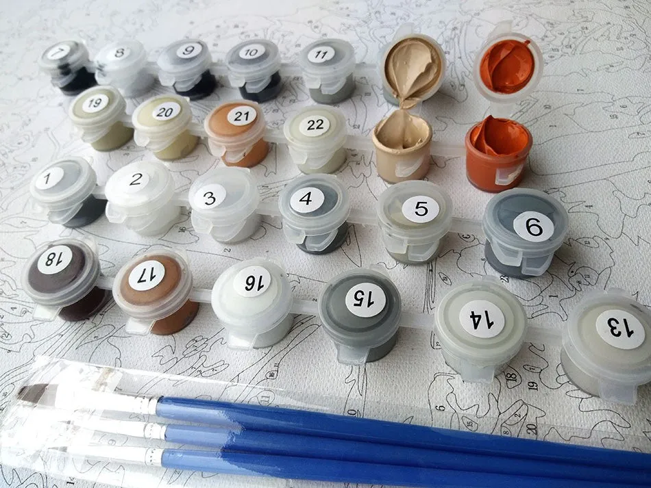 Sailing Boat DIY-Van-Go-Paint-by-Number Kit