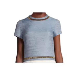 Samia Short Sleeve Top - Palace Blue