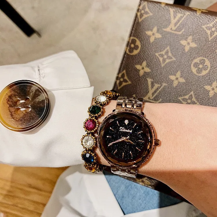 Star Chassis Stainless Steel Strap Women's Watch