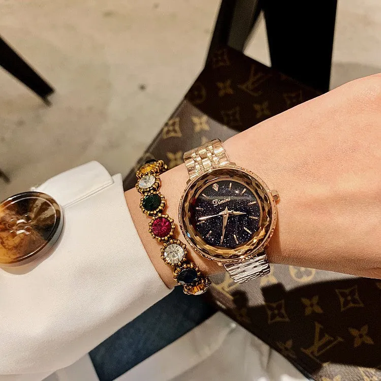 Star Chassis Stainless Steel Strap Women's Watch