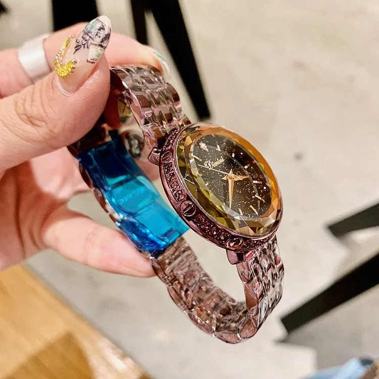 Star Chassis Stainless Steel Strap Women's Watch
