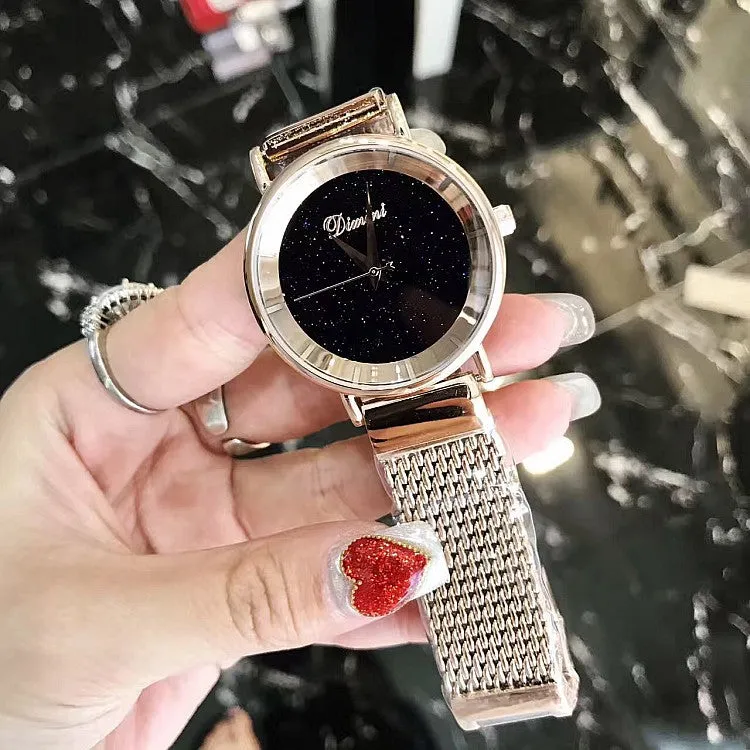 Starry Dial Mesh Strap Women's Watch