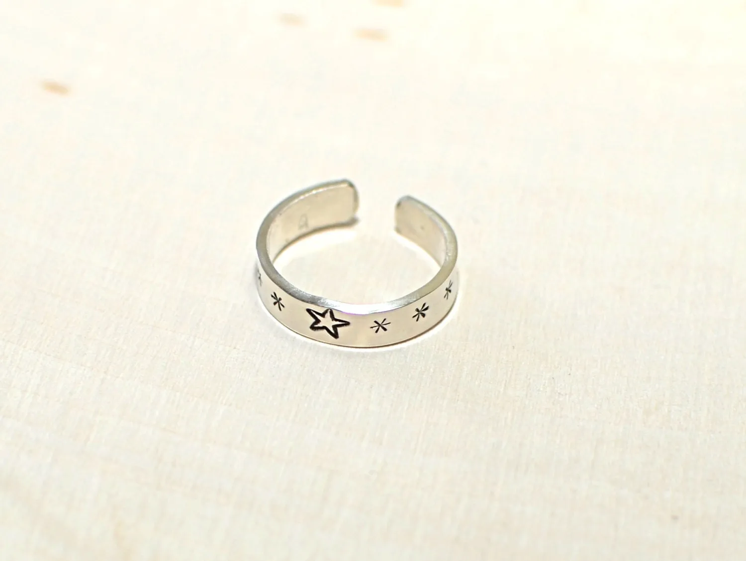 Sterling silver toe ring for stars