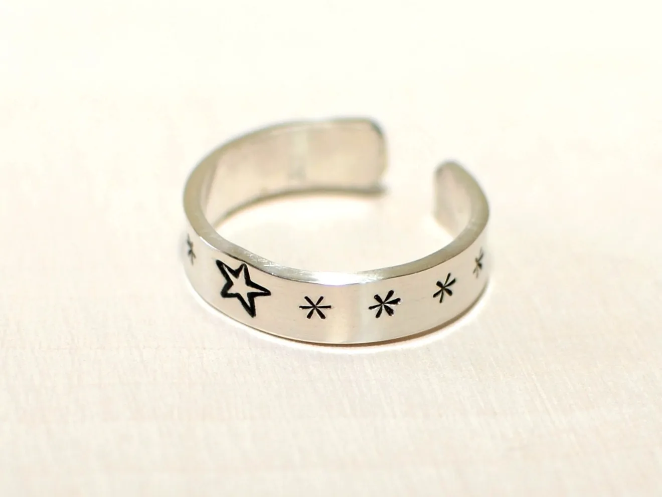 Sterling silver toe ring for stars