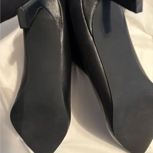 Steve Madden Black Heeled Boots with Pointed Toe