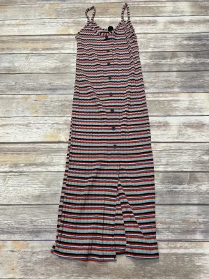 Striped Pattern Dress Casual Maxi Wild Fable, Size M