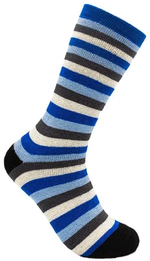 Striped Steps: Cozy Alpaca Stripe-Patterned Socks