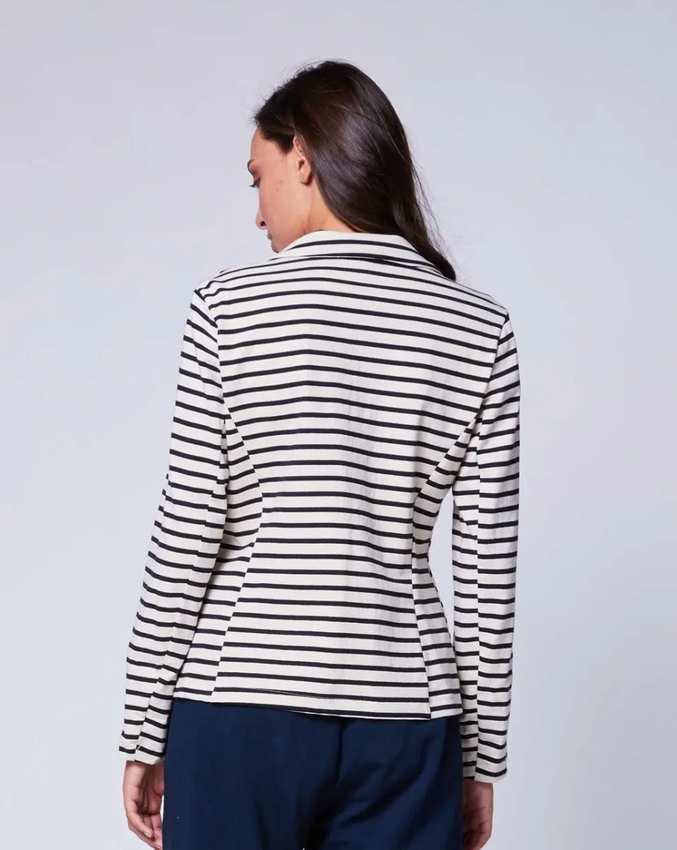 Striped Stretch Blazer