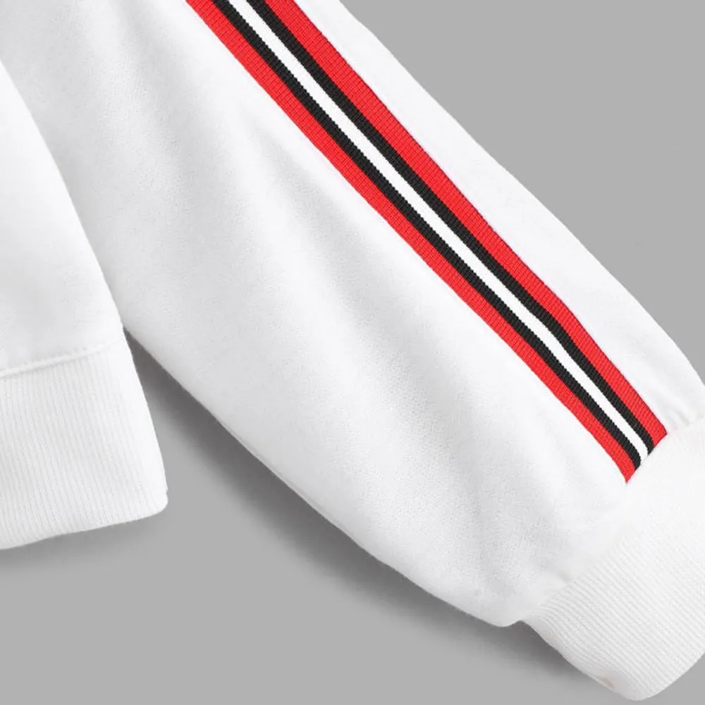 Striped Turtleneck Sweatshirt