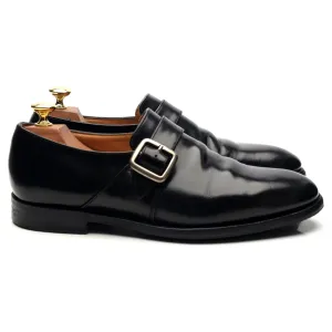 'Sydney' Black Leather Monk Strap UK 7 G