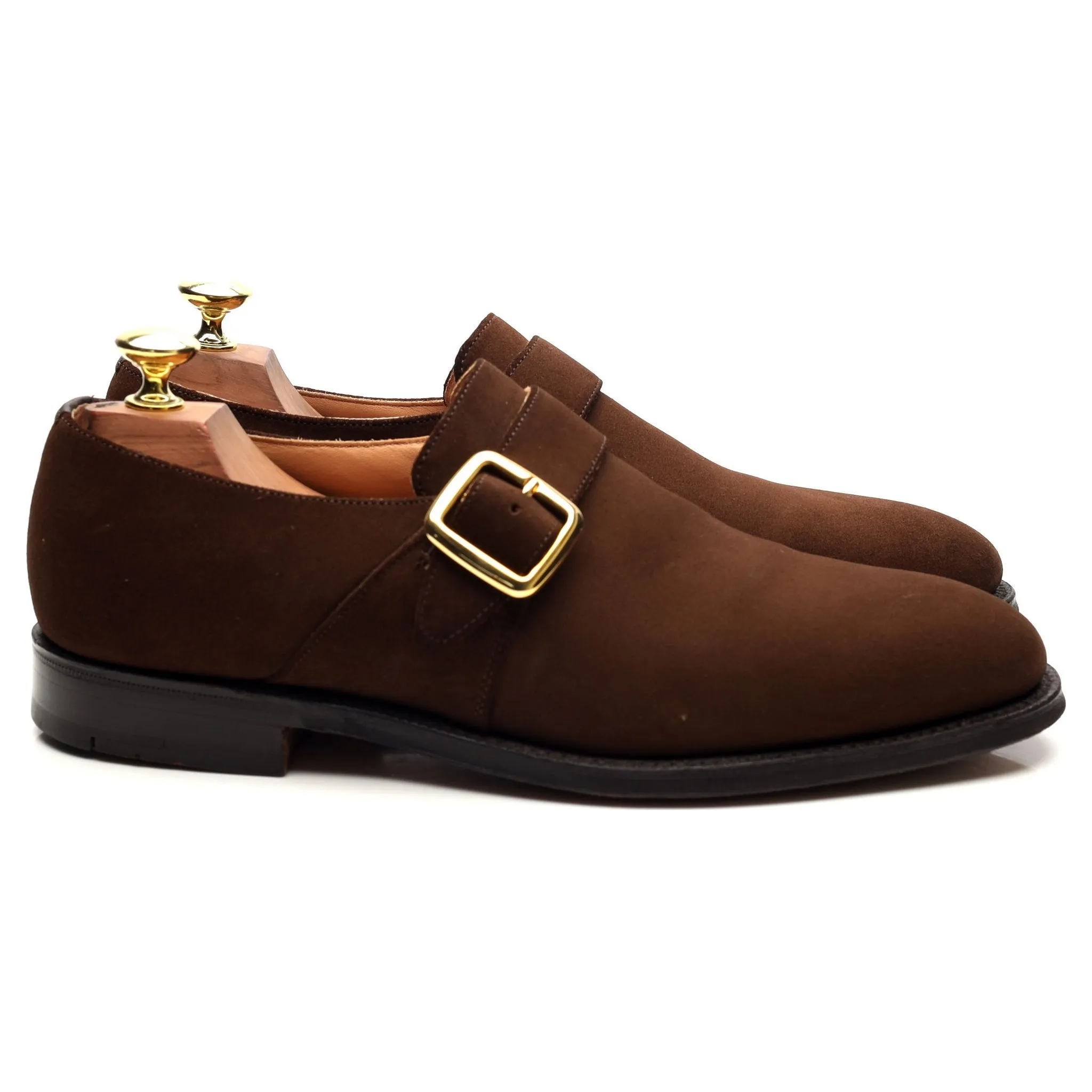 'Sydney' Brown Suede Monk Strap UK 7 F