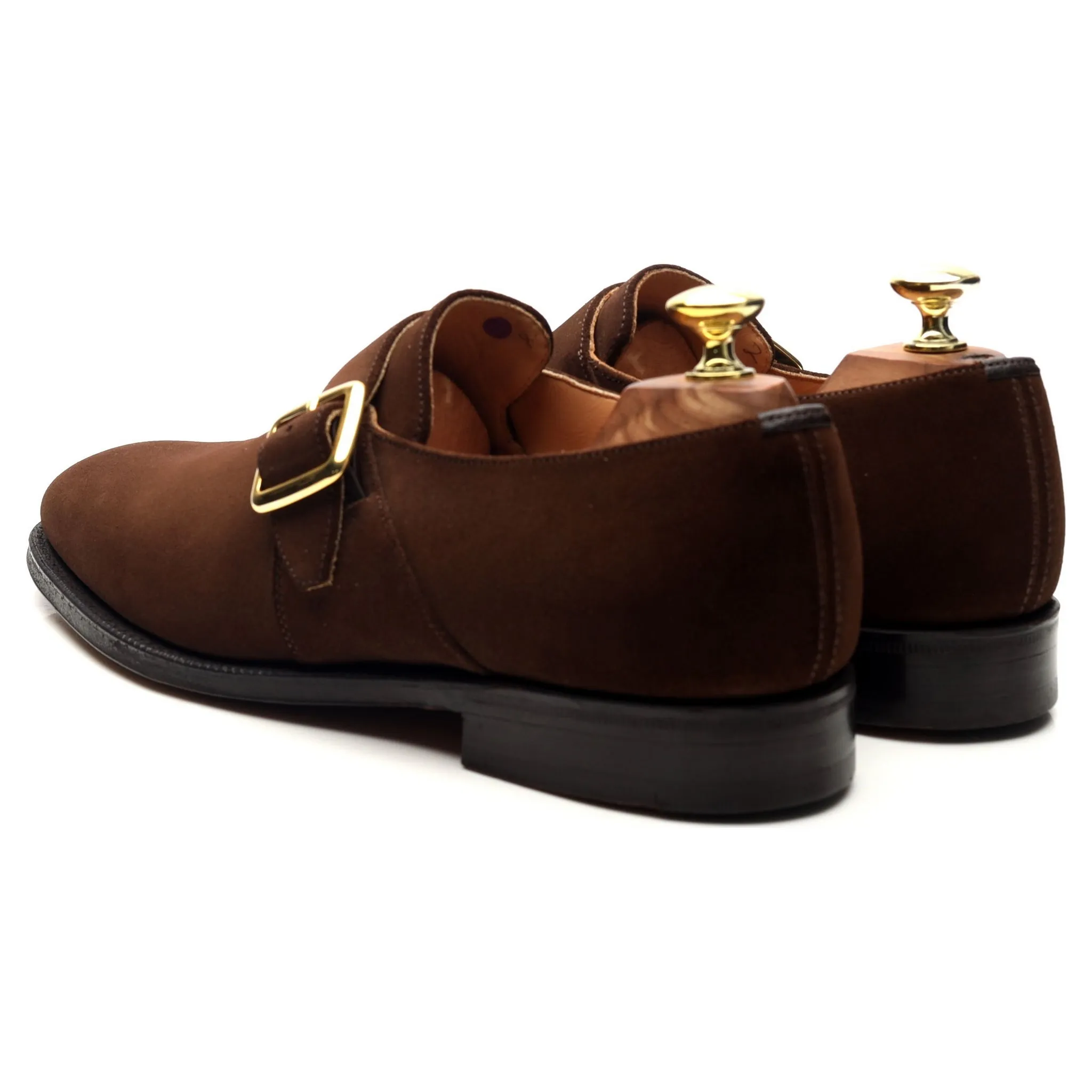 'Sydney' Brown Suede Monk Strap UK 7 F
