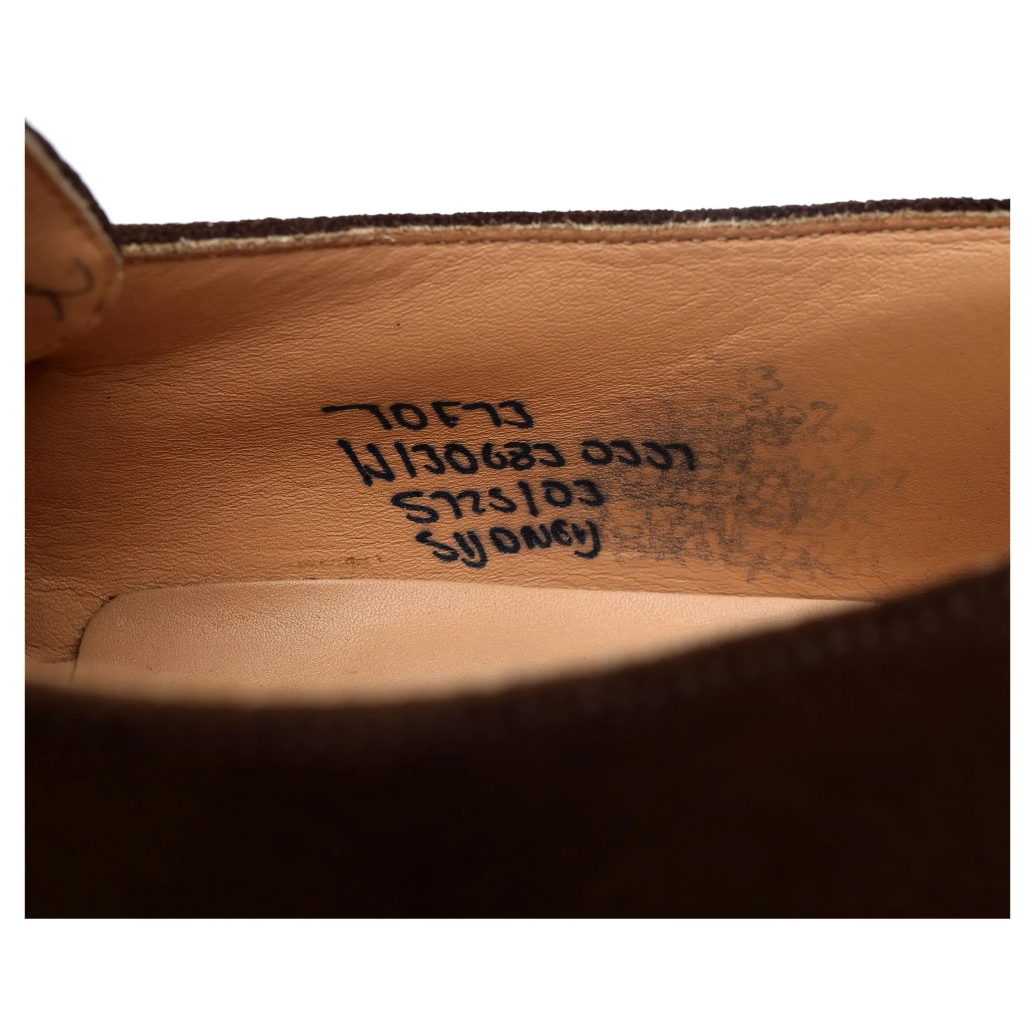 'Sydney' Brown Suede Monk Strap UK 7 F