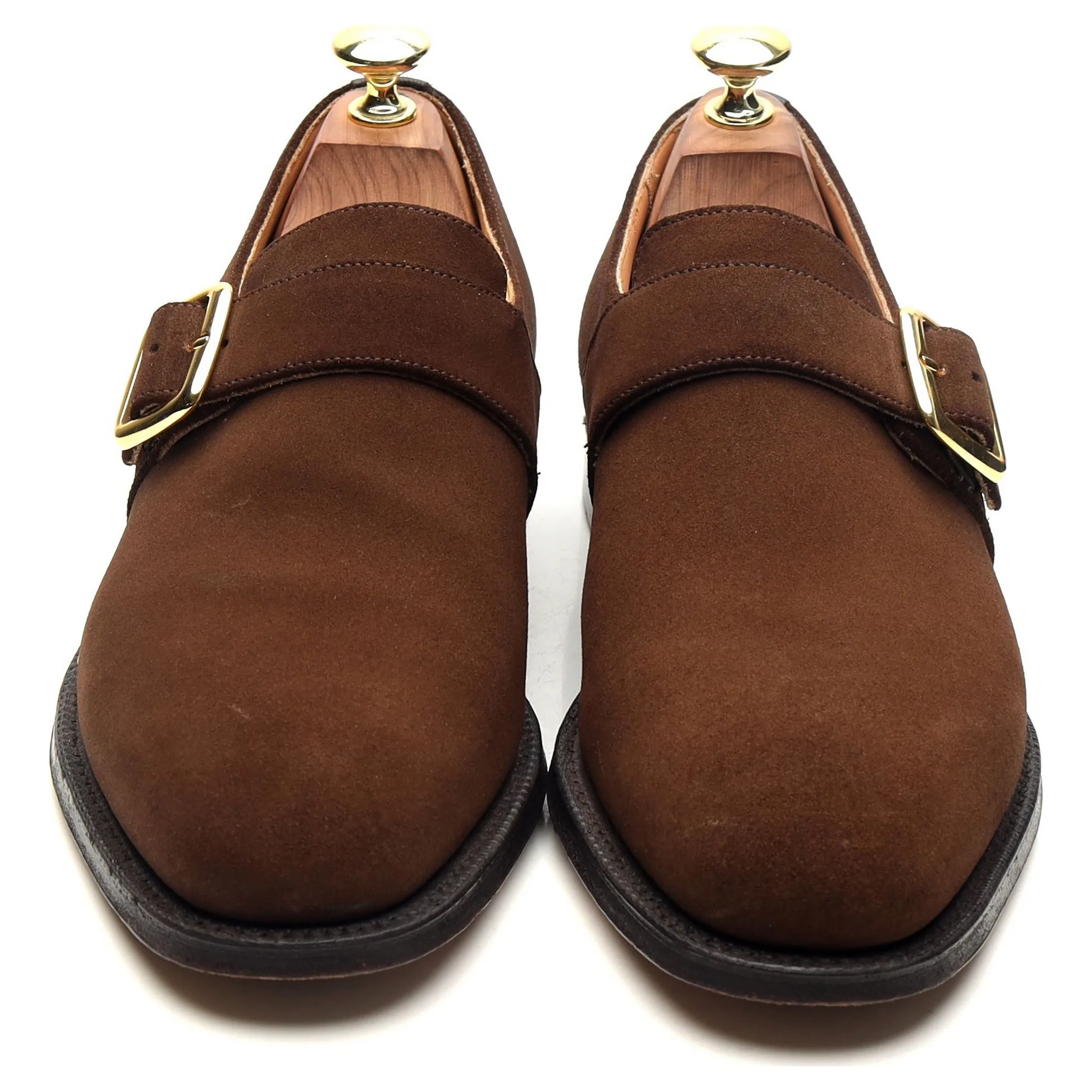 'Sydney' Brown Suede Monk Strap UK 7 F
