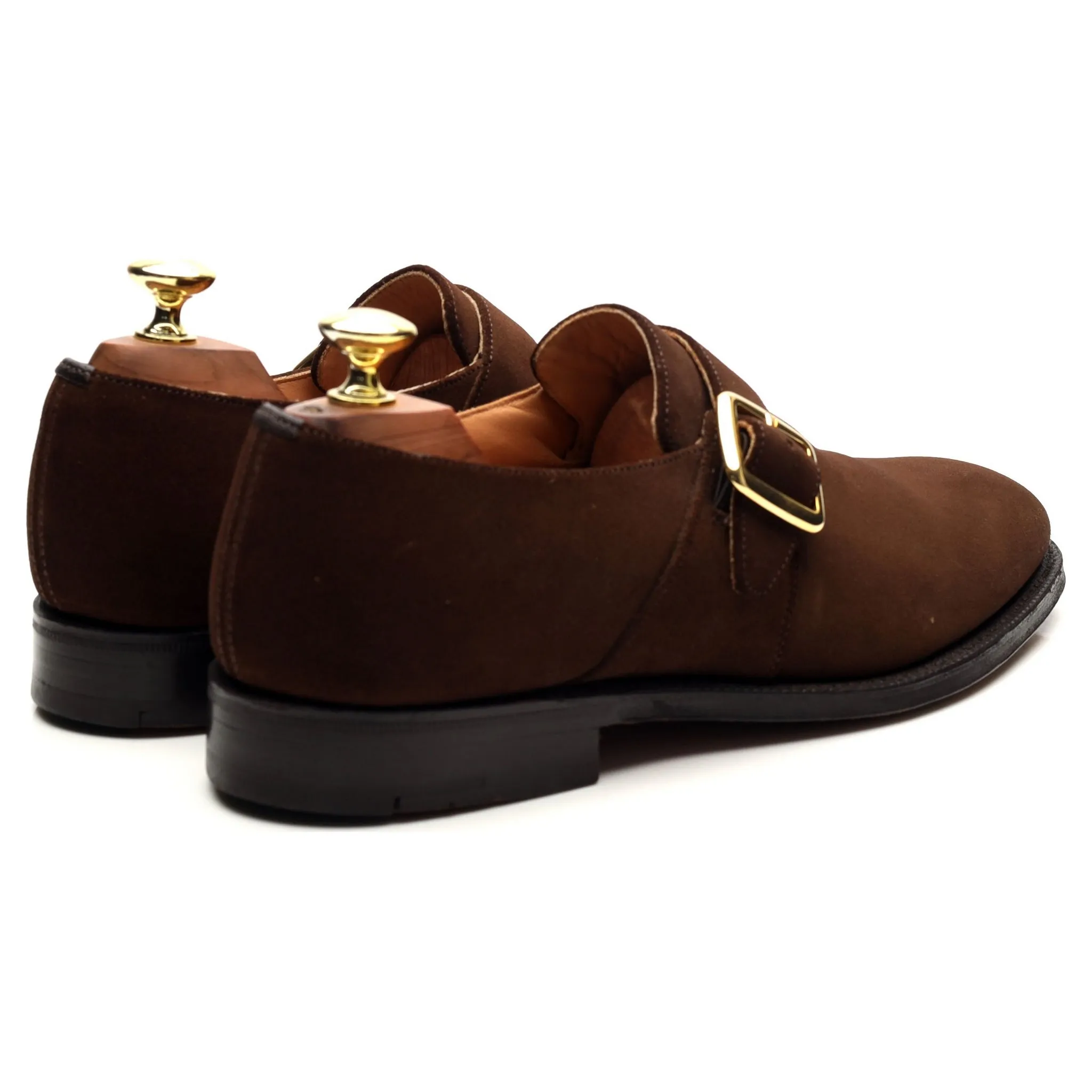 'Sydney' Brown Suede Monk Strap UK 7 F