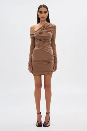 TABITHA CUPRO MINI DRESS