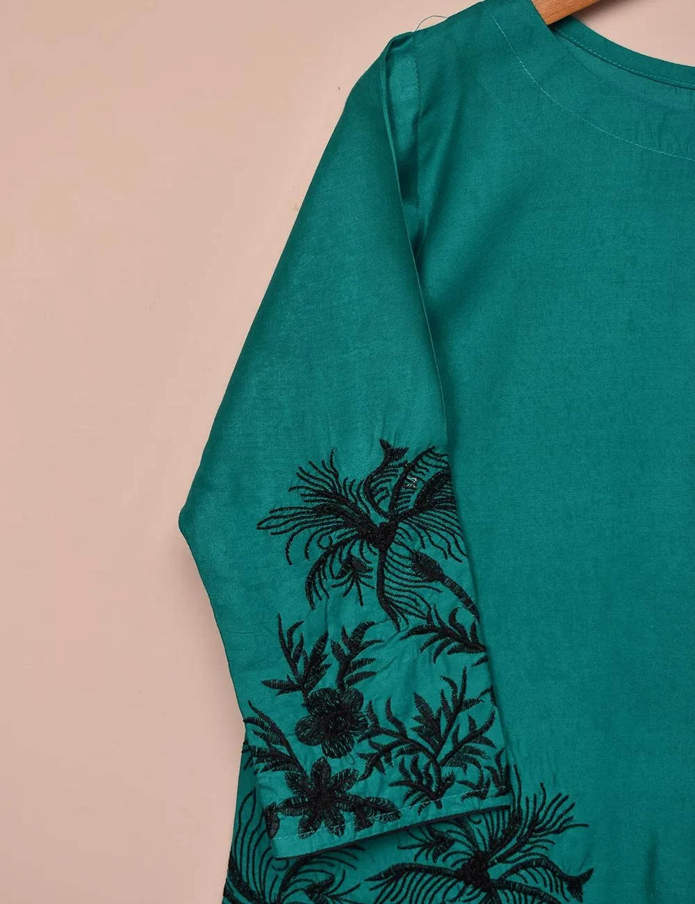 Tehwaar Winter Linen Embroidered Stitched Kurti - Aurora (TW-08A-Turquoise)