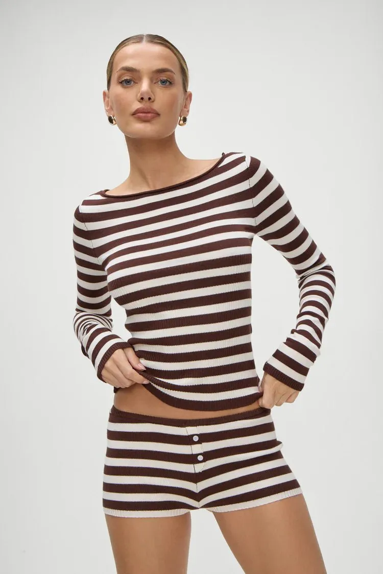 Theo Striped Knit Sweater