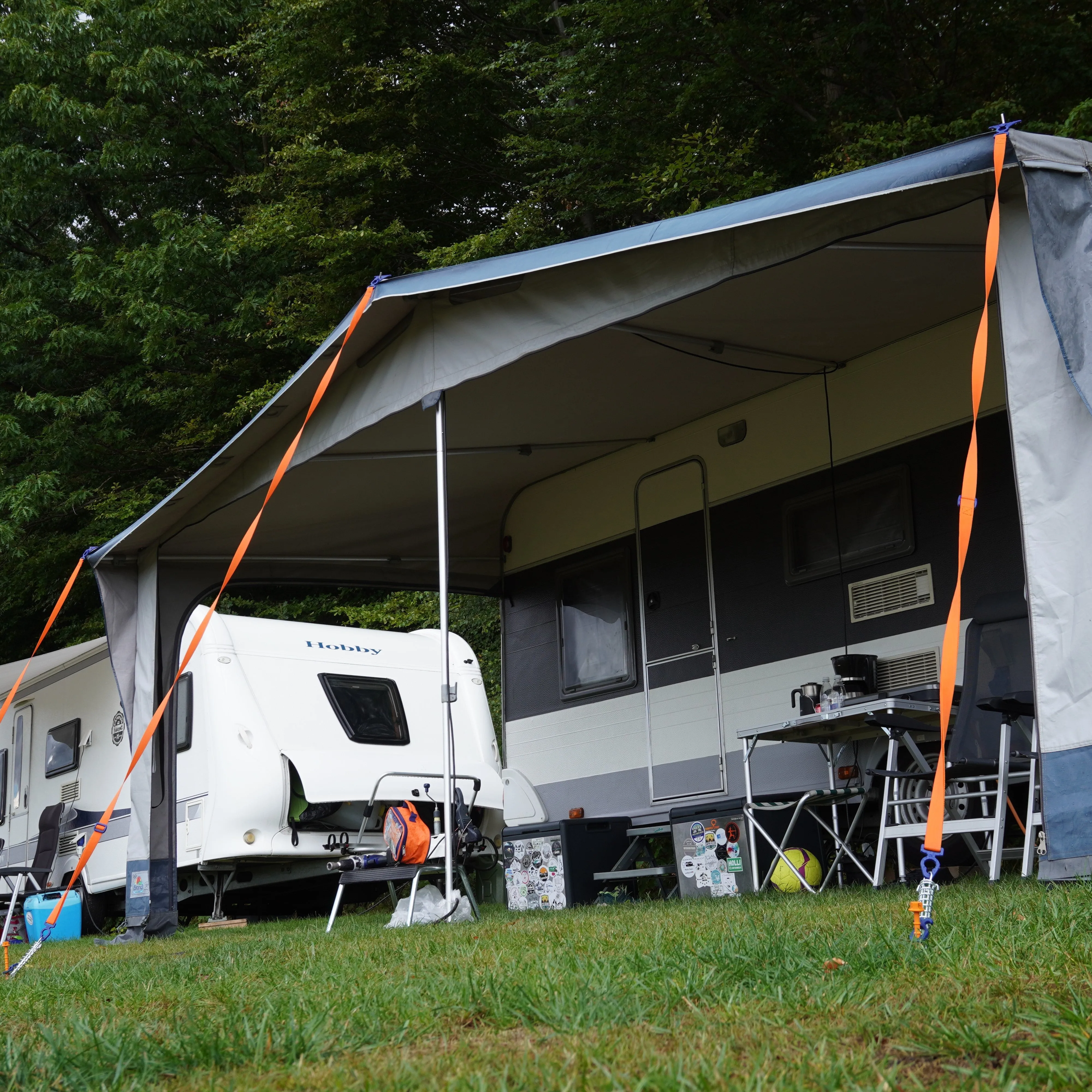 Tie Strap 2.0  (PP25) • (SINGLE item) • Caravan Awning Adjustable Tie-down Strap (Dometic, Carefree, Aussie Traveler, Thule, Kings etc.)